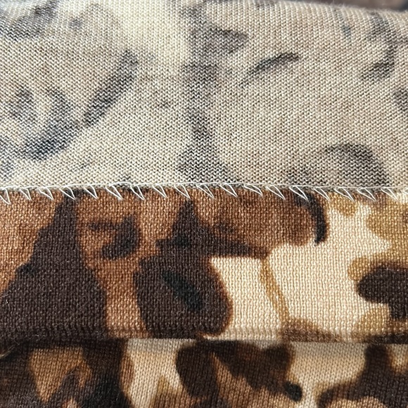 J Crew Chocolate Rosebuds Abstract Cardigan M - Picture 7 of 9